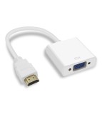 HDMI Tata la VGA Mama Adaptor Convertor-Culoare Alb, Oem