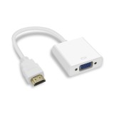 HDMI Tata la VGA Mama Adaptor Convertor-Culoare Alb