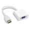 HDMI Tata la VGA Mama Adaptor Convertor-Culoare Alb