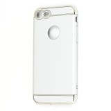 Husa iPhone 7 Forcell 3 in 1 Plastic Argintiu, Protectie Zgarieturi, Carcasa Slim