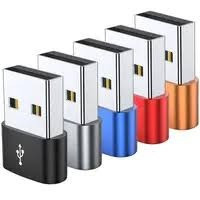 Adaptor mini USB tip C la USB, viteza rapida de transfer - culoare aleatorie foto