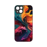 Husa BestCase&reg; Slim Glassy, Compatibila Cu Apple iPhone 14, Liquid Colors, G