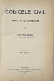 Codicele Civil Adnotat Dimitrie Neagu, Vol. I, 1905, Semilegatura Piele, 521+10 Pagini