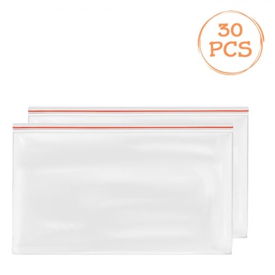 Pungi Depozitare, Ziplock, Set 30 Bucăți, 20x28 cm, Transparent foto