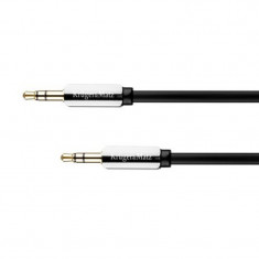 Cablu audio Kruger&amp;Matz 2 x jack stereo 3.5 mm tata, 1.5 m