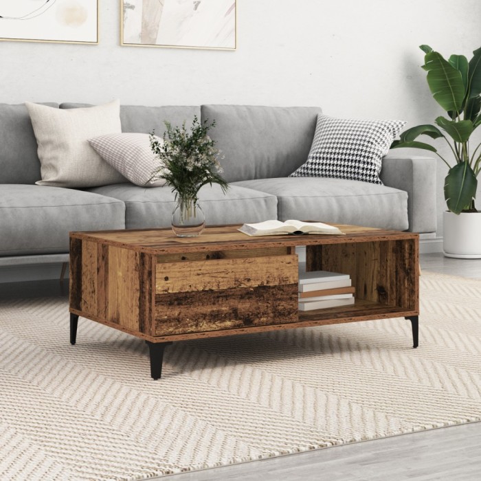 vidaXL Masă de cafea Lemn vechi 90 x 60 x 35 cm Lemn compozit