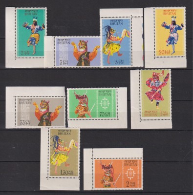 BUTHAN 1964 PORT POPULAR MI. 22-30 MNH foto