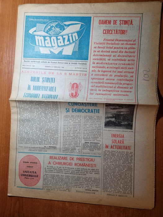 ziarul magazin 23 februarie 1980-orizont stiintific romanesc