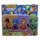 Set 4 Figurine Fixiki Simca, 4cm, Plastic, Model Nou, Recomandat 3+ Ani