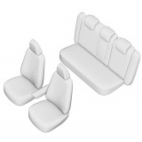 SET HUSE SCAUN UMBRELLA PENTRU VOLKSWAGEN PASSAT B5 SEDAN 1996-2004 (BANCHETA FRACTIONATA) CU TETIERELE SPATE IN FORMA DE L 45982