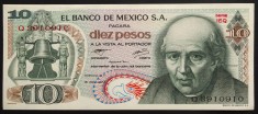 BANCNOTA 10 PESOS - MEXIC, anul 1977 *cod 155 = UNC