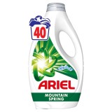 Detergent de rufe lichid Ariel Mountain Spring, 40 Spalari, 1.8 L