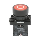 Buton comanda STOP rosu cu revenire 1NC, 400V/10A, LAY5 Breckner