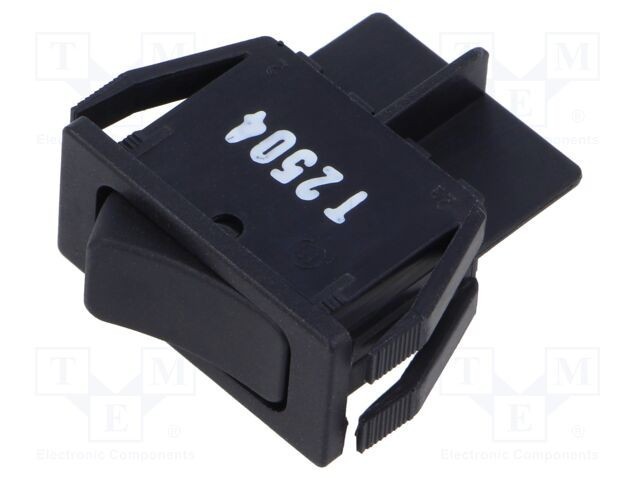 Comutator rocker Marquardt SPST 2 poziții ON-OFF 20A 250V negru IP40