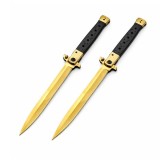 Cumpara ieftin Set 2 Bricege tip Stiletto, deschidere manuala, 33 cm, lama metalica aurie