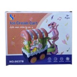 Jucarie muzicala masina cu inghetata Pantera roz