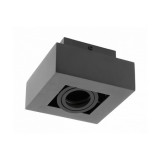 Spot - Ceiling fixture ASTER, AC220-240V, 50/60 Hz, GU10, max.20W , IP20, aluminum, single, black