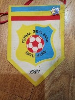 Fanion Fotbal Satu Mare Olimpia (cu insigna)