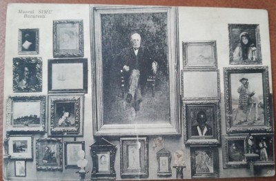 Carte postala, Bucuresti Muzeul Simu, perioada interbelica foto