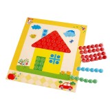 Set creativ adeziv pentru copii +3 ani, Casuta, Crisalida
