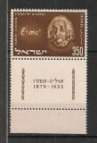 Israel.1956 A.Einstein:fizician PREMIUL NOBEL-cu tabs MI.16