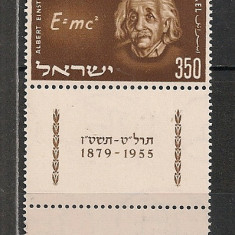 Israel.1956 A.Einstein:fizician PREMIUL NOBEL-cu tabs DI.101