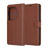 Husa pentru OnePlus 12 - Techsuit Leather Folio - Brown