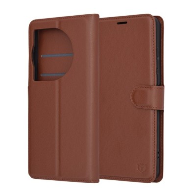 Husa pentru OnePlus 12 - Techsuit Leather Folio - Brown foto