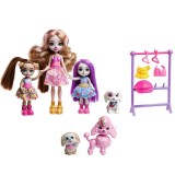 Set de joaca Enchantimals, Glam Party, Dwyla Dog Family, Mattel