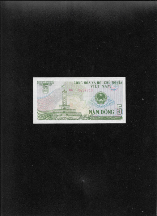 Vietnam 5 dong 1985 seria0638319 unc