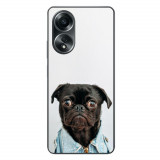 Husa compatibila cu Oppo A58 4G Silicon Gel Tpu Model Pug Fashion