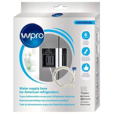 Furtun de alimentare apa, Wpro, pentru frigidere side by side, 6 metri