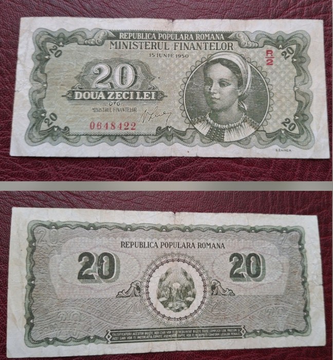 Romania 20 lei 1950