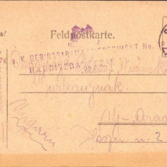 HST CP51 Carte poștală militară 1917 ștampila Gebirgsartillerieregiment 18