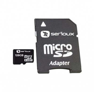 Card Memorie Serioux MicroSD 128Gb + Adaptor SD Clasa 10 foto