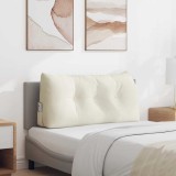 vidaXL Perna pentru spate Crem 100 x 24 x 50 cm Catifea 42014467