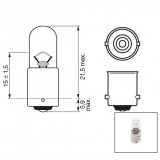 Bec 24V 4W Ba9S alb (Bosch)