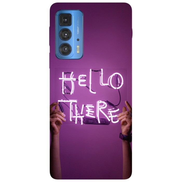 Husa compatibila cu Motorola Edge 20 Lite model Hello There Purple Vibes, Silicon, TPU, Viceversa