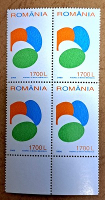 TIMBRE ROMANIA MNH LP1504/2000 -SFINTELE PAȘTI- Bloc de 4 timbre foto