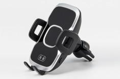 SUPORT TELEFON AUTO SMART CU INCARCARE WIRELESS FAST CHARGE SI FIXARE IN GRILA DE VENTILATIE