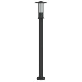 Cumpara ieftin Lampa exterioara de podea, negru, 100 cm, otel inoxidabil