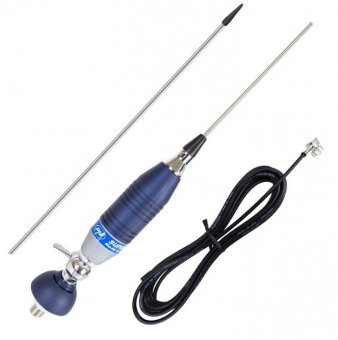 Antena Cb Pni By Sirio Super 9 Cu Fluture, Lungime 155 Cm, Cu Montura, Cablu Rg58 Si Mufa Pl259 Incluse foto