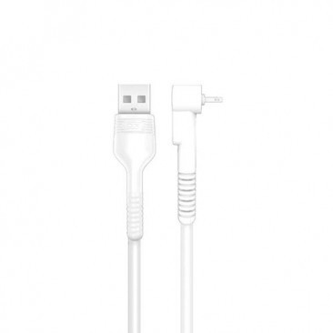 CABLU DE DATE SI INCARCARE USB LA TYPE-C XO-NB100, 2.1A, 0.8 M, ALB, BLISTER foto