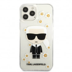 Husa Cover Karl Lagerfeld Ikonik Flower pentru iPhone 13 Pro Transparent foto