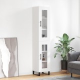 VidaXL Dulap &icirc;nalt, alb, 34,5x34x180 cm, lemn prelucrat
