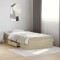 vidaXL Cadru de pat cu sertare stejar sonoma 75x190 cm lemn prelucrat 3280351