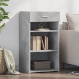 Gossi dulap, gri beton, 50x42,5x93 cm, lemn prelucrat