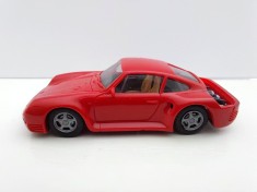 Masinuta Porsche 959 Herpa 1/87 HO, macheta auto, Made in W. Germany, anii '80, miniatura, 5 cm, colectie / restaurare (3)