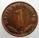 2.518 GERMANIA WWII 1 REICHSPFENNIG 1939 D, Europa, Bronz