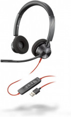 Casti Plantronics Blackwire 3320 USB-A Black foto